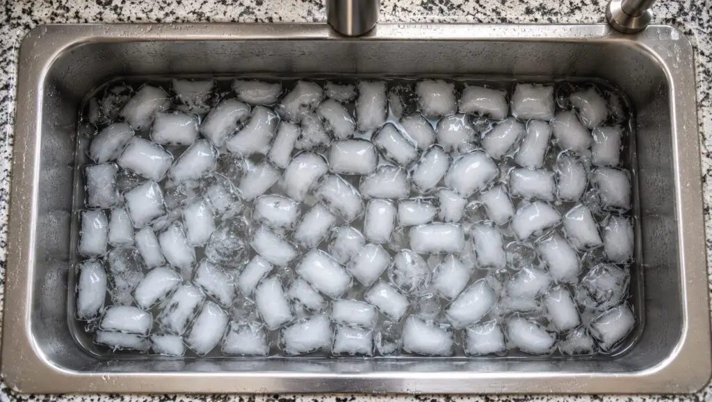 A kitchen sink filled with ice water — the starting point of a 30-day nervous system reset experiment | clear mind utah