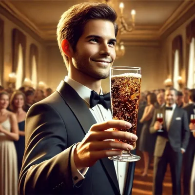 man_in_tuxedo_cheers_crowded_room_soda_update